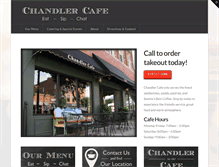 Tablet Screenshot of chandlercafe.com
